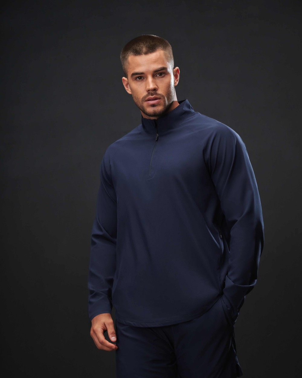 T-Shirts personnalisable TOMBO Top technique 1/4-zip