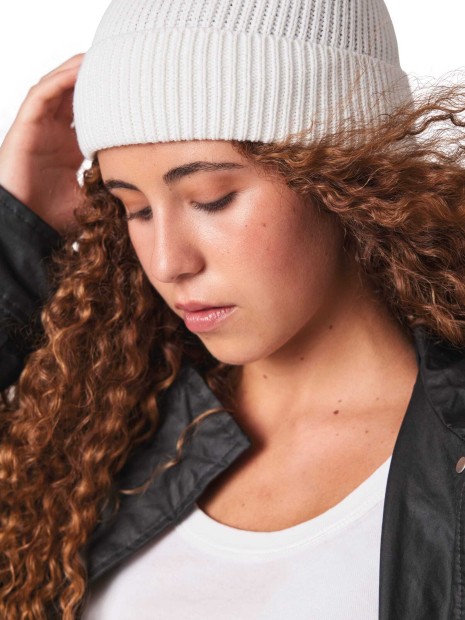 Bonnets à personnaliser K-UP Bonnet côtelé avec revers 