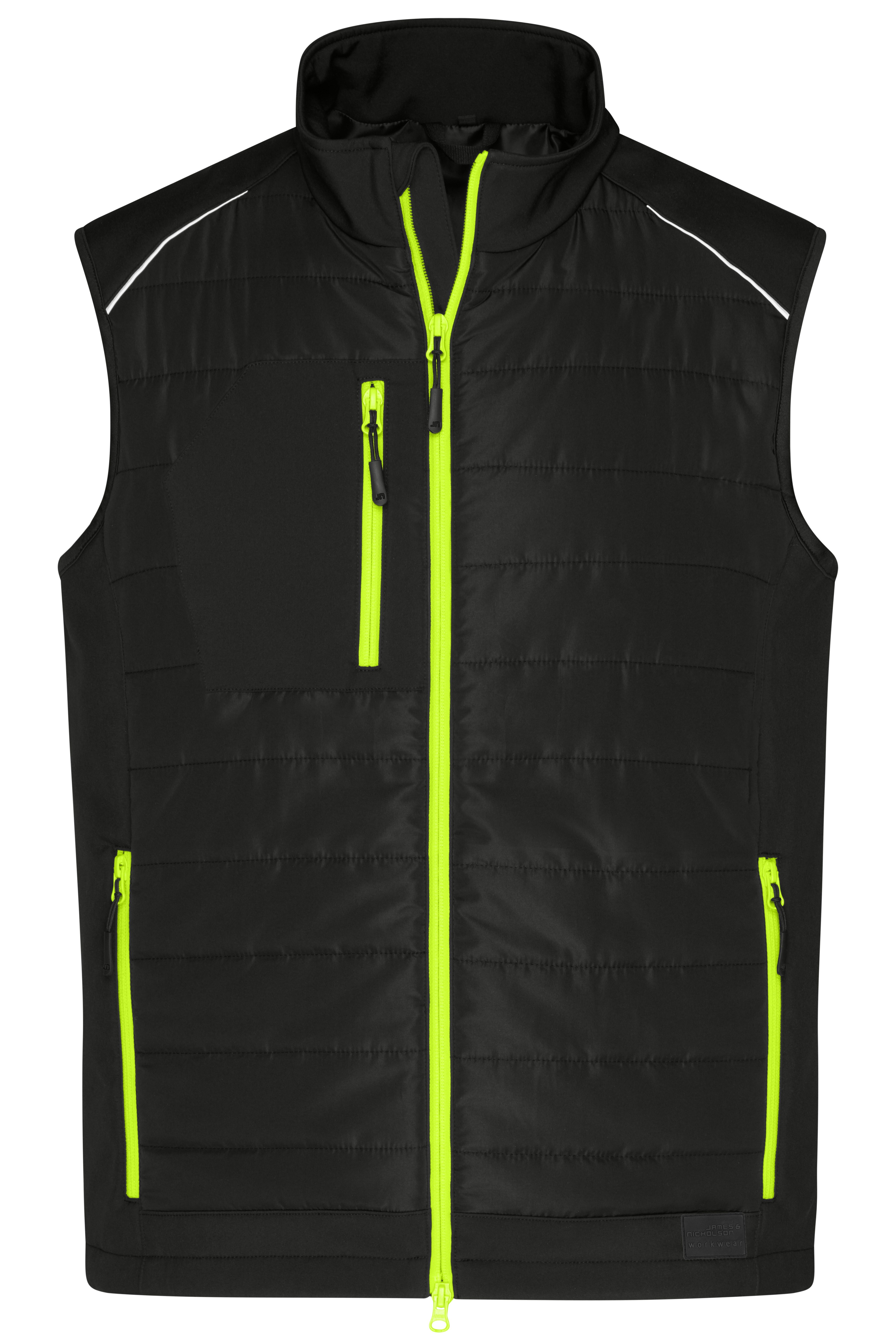 Jassen JAMES & NICHOLSON Men's Hybrid Vest voor bedrukking &amp; borduring