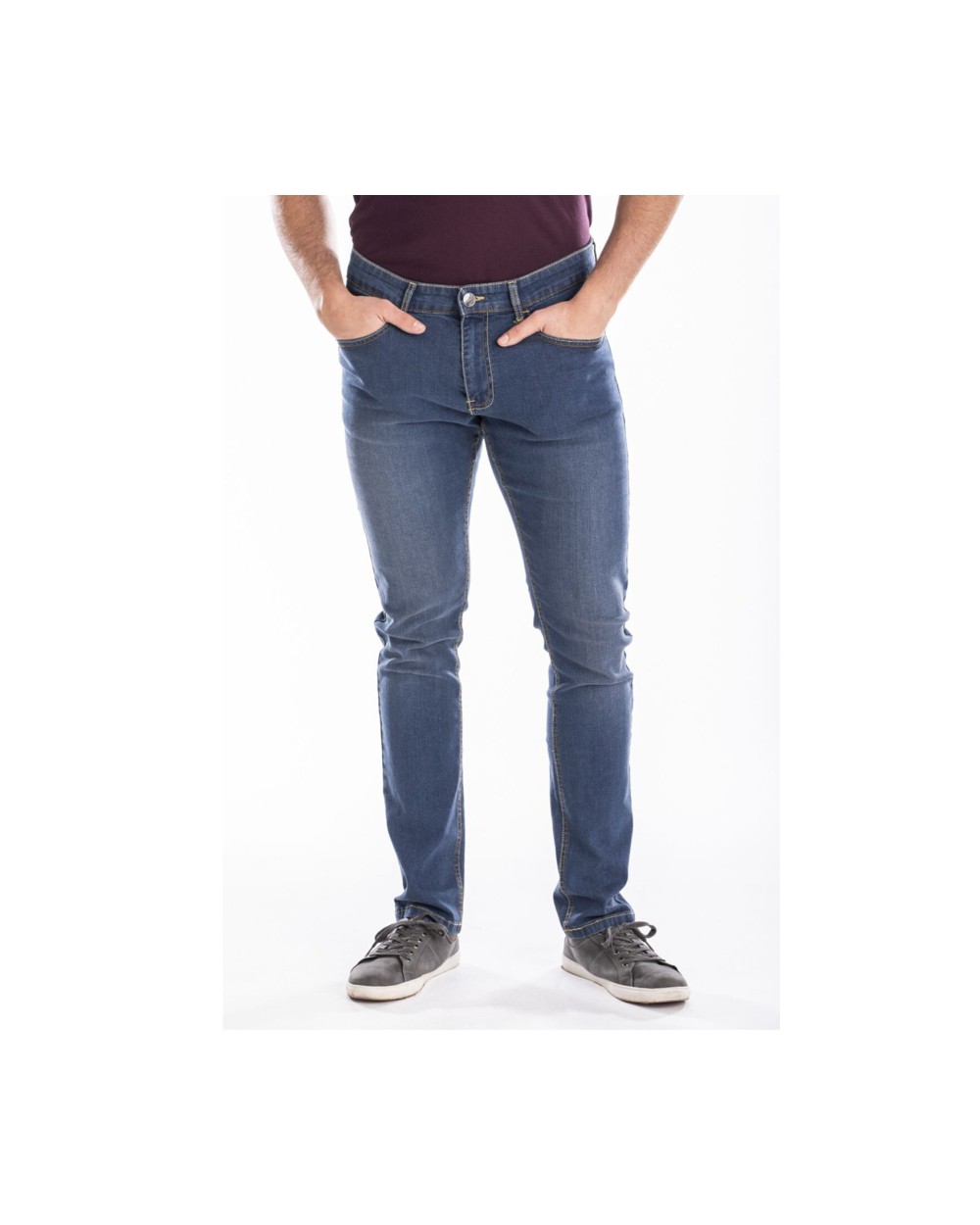 Pantalons personnalisable RICA LEWIS JEAN HOMME AJUSTÉ STRETCH STONE