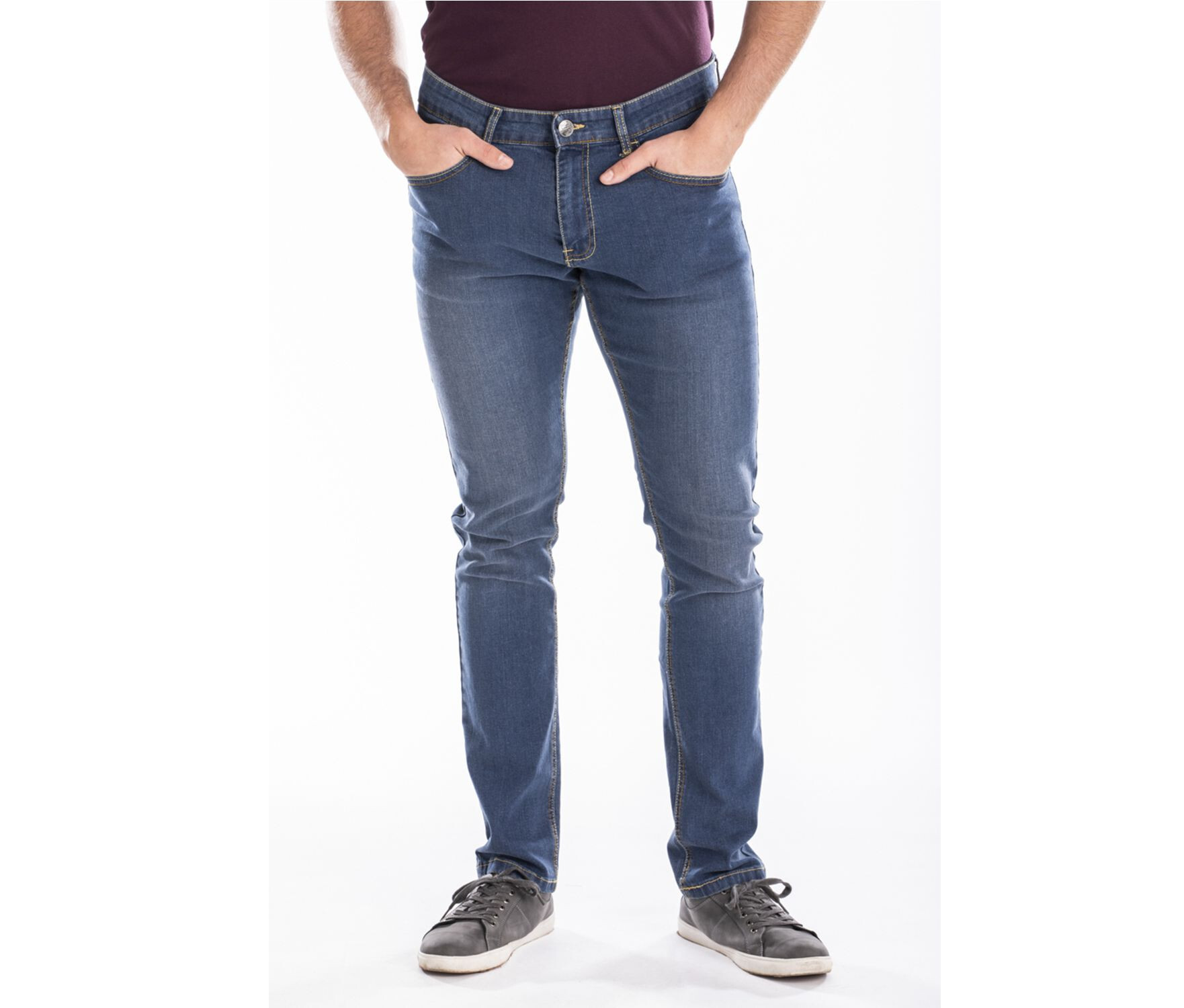 Pantalons personnalisable RICA LEWIS JEAN HOMME AJUSTÉ STRETCH STONE