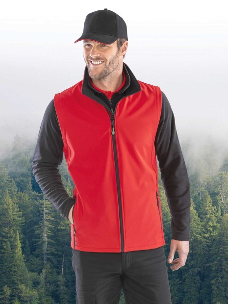 Softshells à personnaliser RESULT Bodywarmer Softshell Homme Printable 