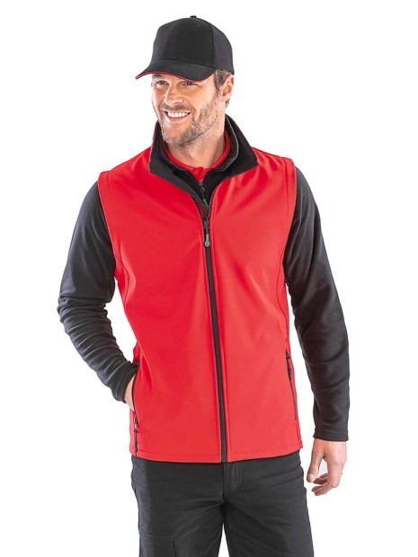 Softshells à personnaliser RESULT Bodywarmer Softshell Homme Printable 