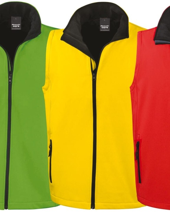Softshells personnalisable RESULT Bodywarmer Softshell Homme Printable