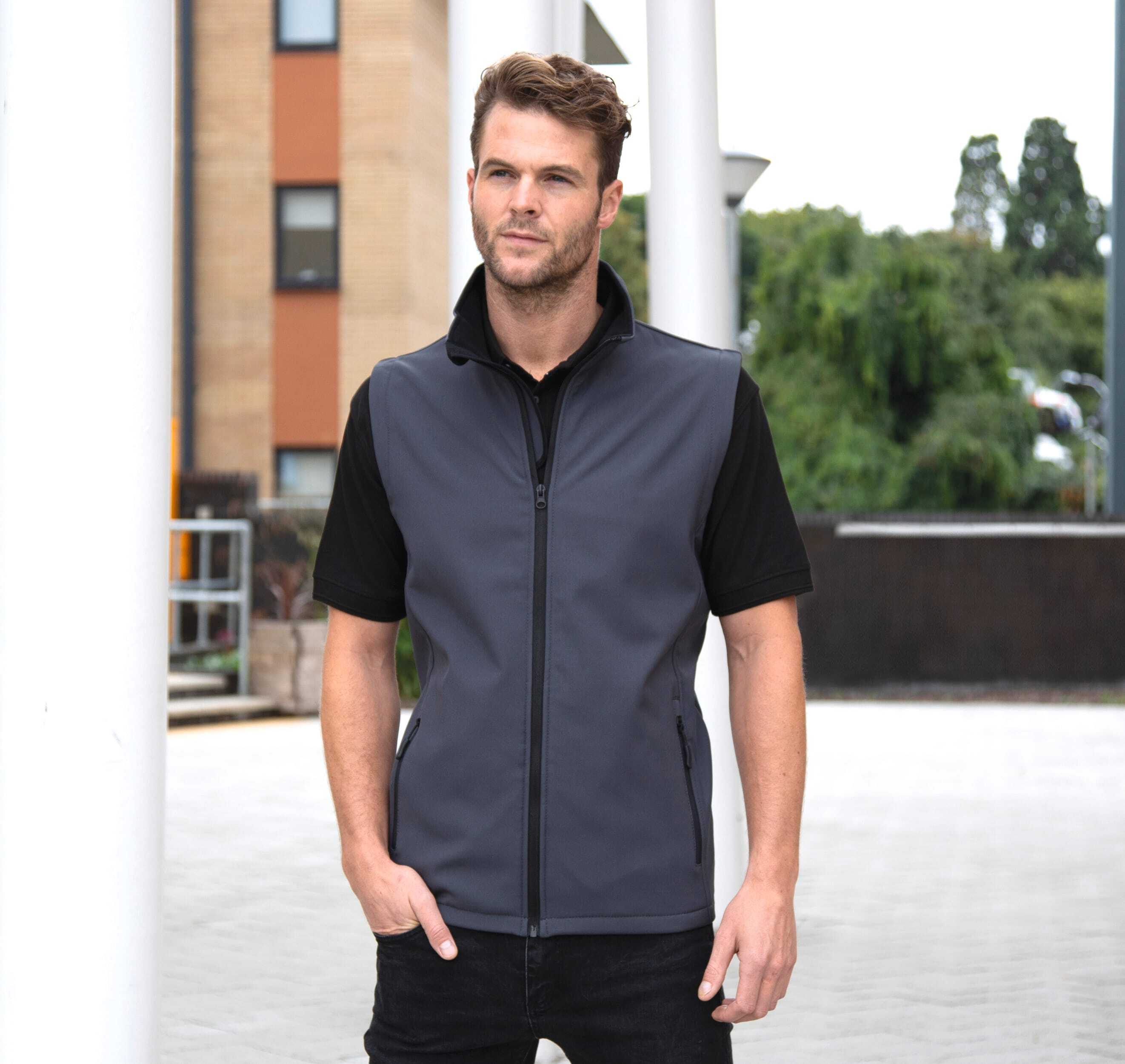 Softshells personnalisable RESULT Bodywarmer Softshell Homme Printable