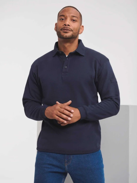 Sweat-shirts à personnaliser RUSSELL Sweat-shirt Heavy Duty col polo 