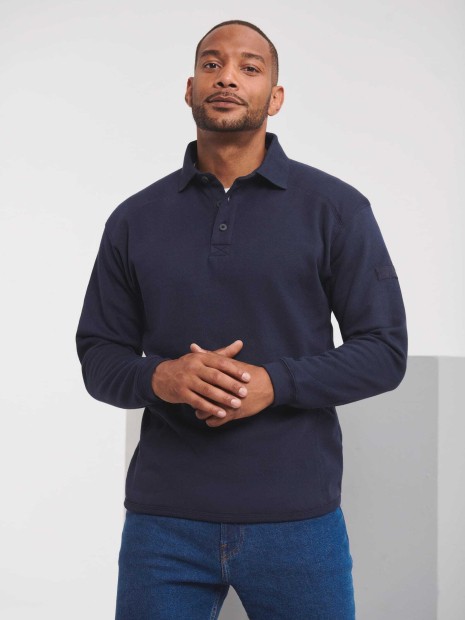 Sweat-shirts à personnaliser RUSSELL Sweat-shirt Heavy Duty col polo 