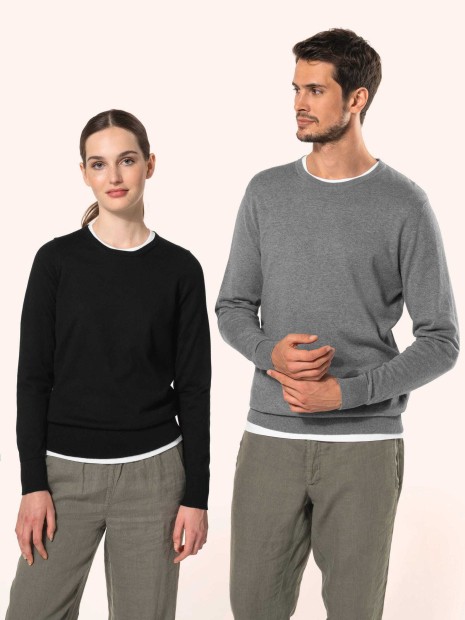 Pulls à personnaliser KARIBAN Pull Supima® col rond  femme 