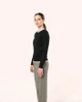 Pulls personnalisable KARIBAN Pull Supima® col rond  femme