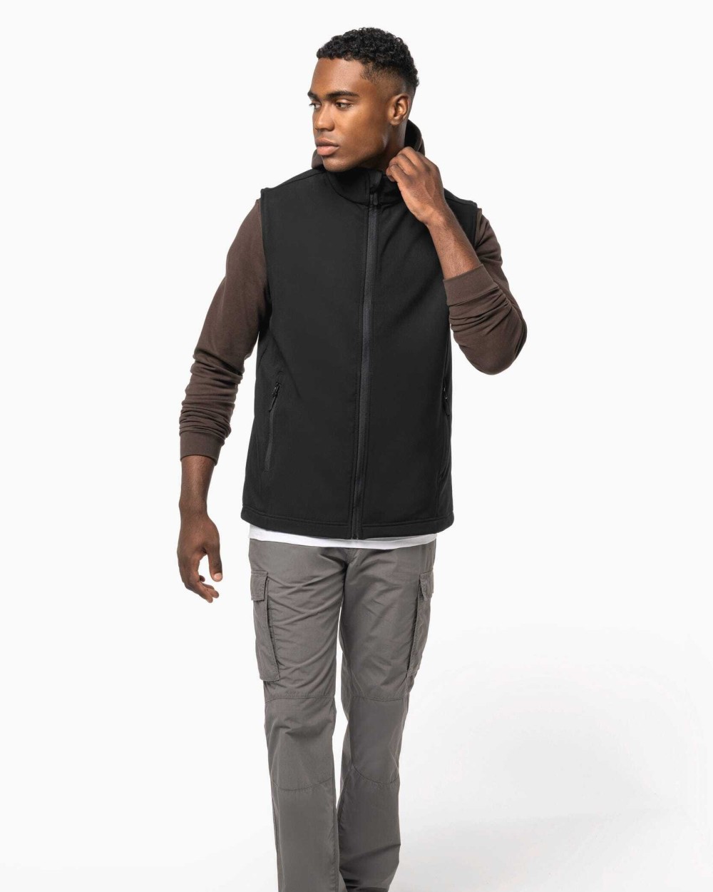 KARIBAN Zweilagiger, umweltfreundlicher Unisex-Softshell-Bodywärmer Jacken personalisierbar