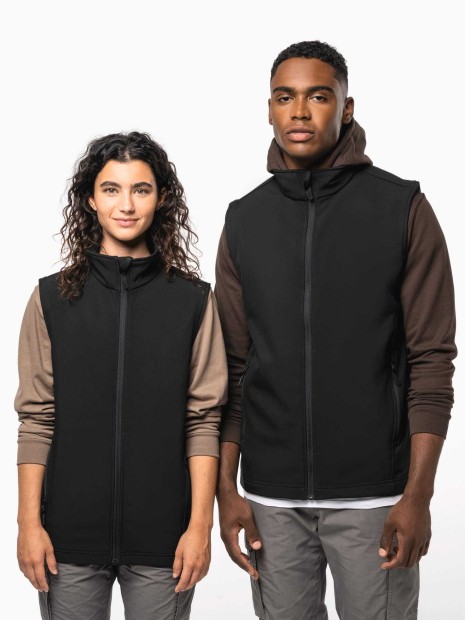 Vestes à personnaliser KARIBAN Bodywarmer softshell écoresponsable 2 couches unisexe 