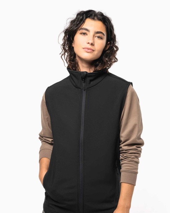 Vestes personnalisable Kariban Bodywarmer softshell écoresponsable 2 couches unisexe