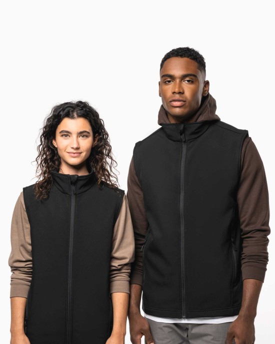 Vestes personnalisable Kariban Bodywarmer softshell écoresponsable 2 couches unisexe