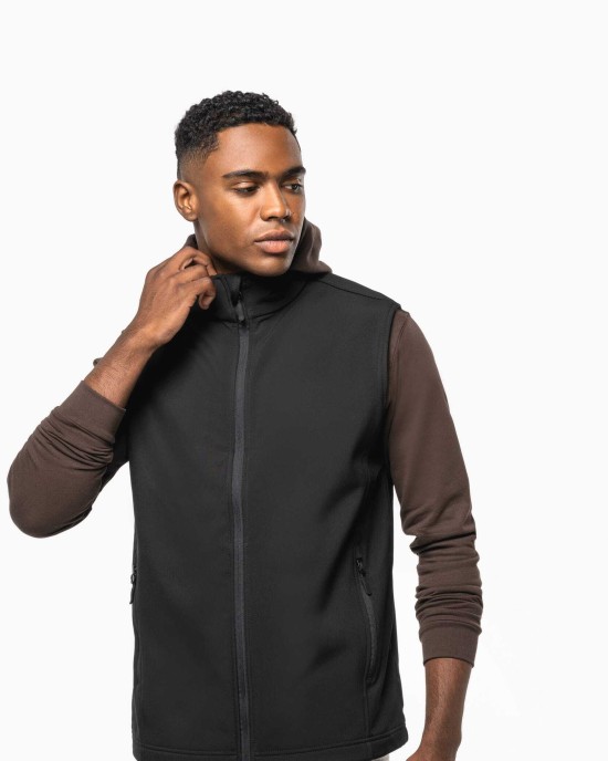 Vestes personnalisable Kariban Bodywarmer softshell écoresponsable 2 couches unisexe