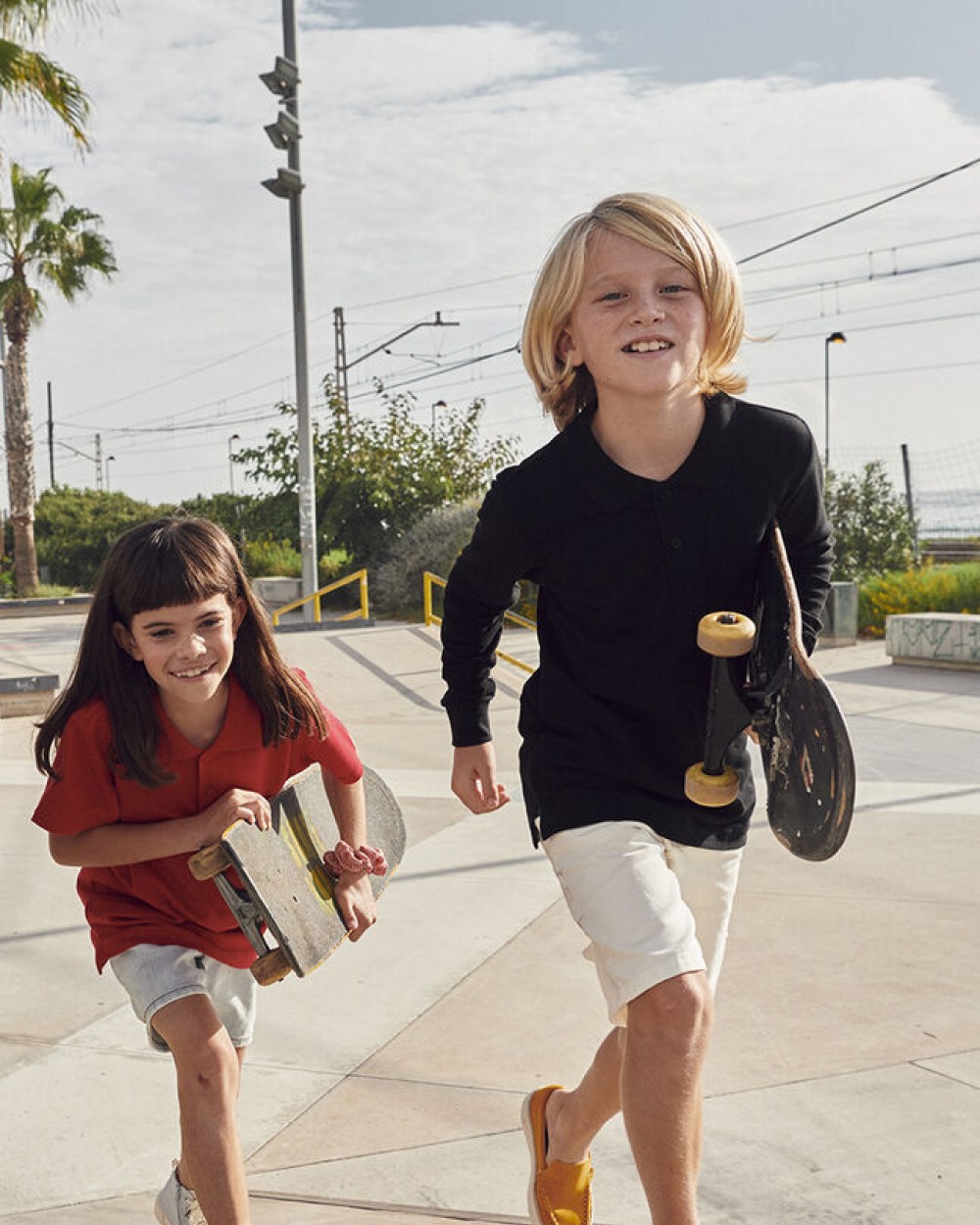 CLIQUE Basic Polo L/S Junior Poloshirts personalisierbar