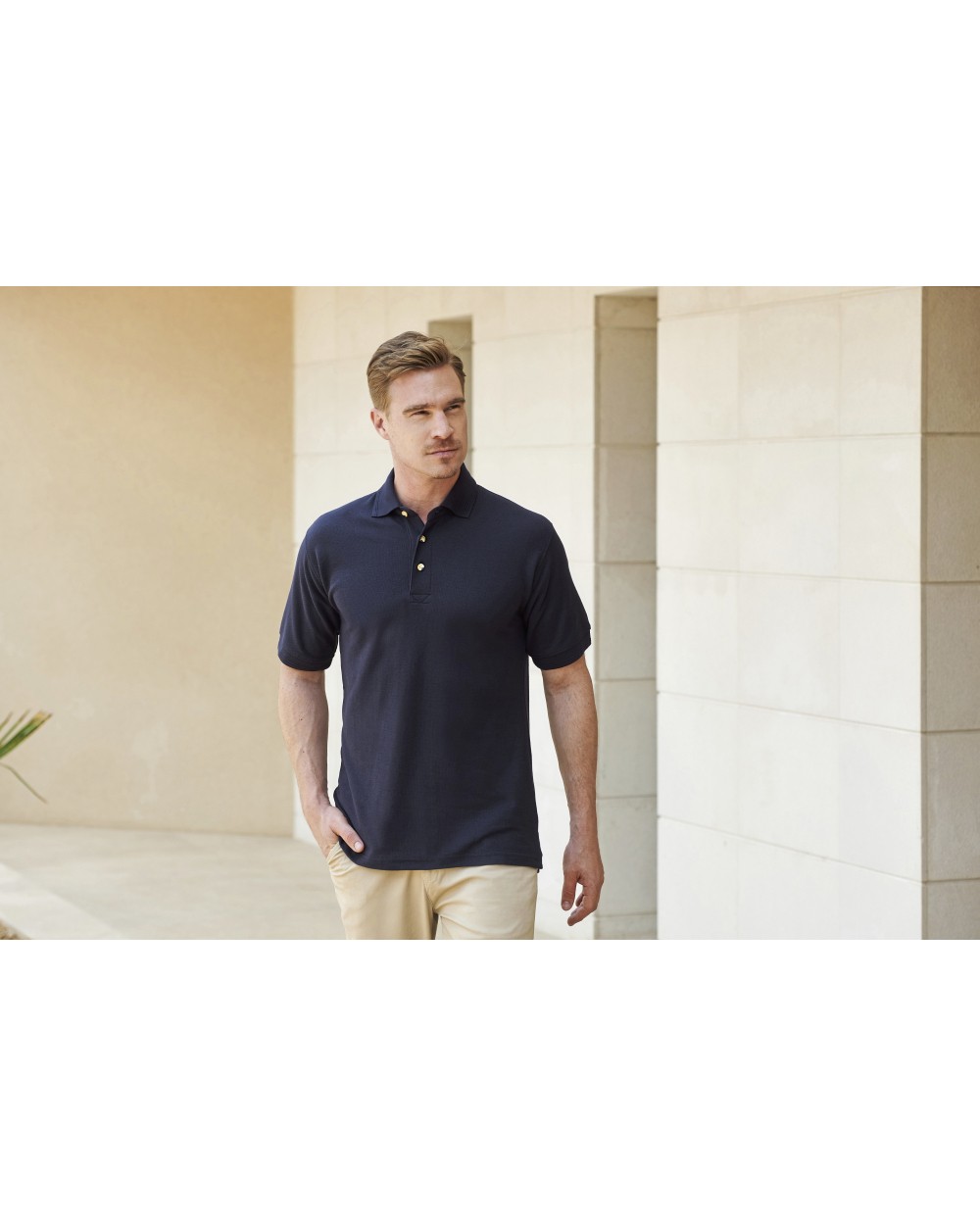 HENBURY Definitive Heavy Polo 65/35 Poloshirts personalisierbar