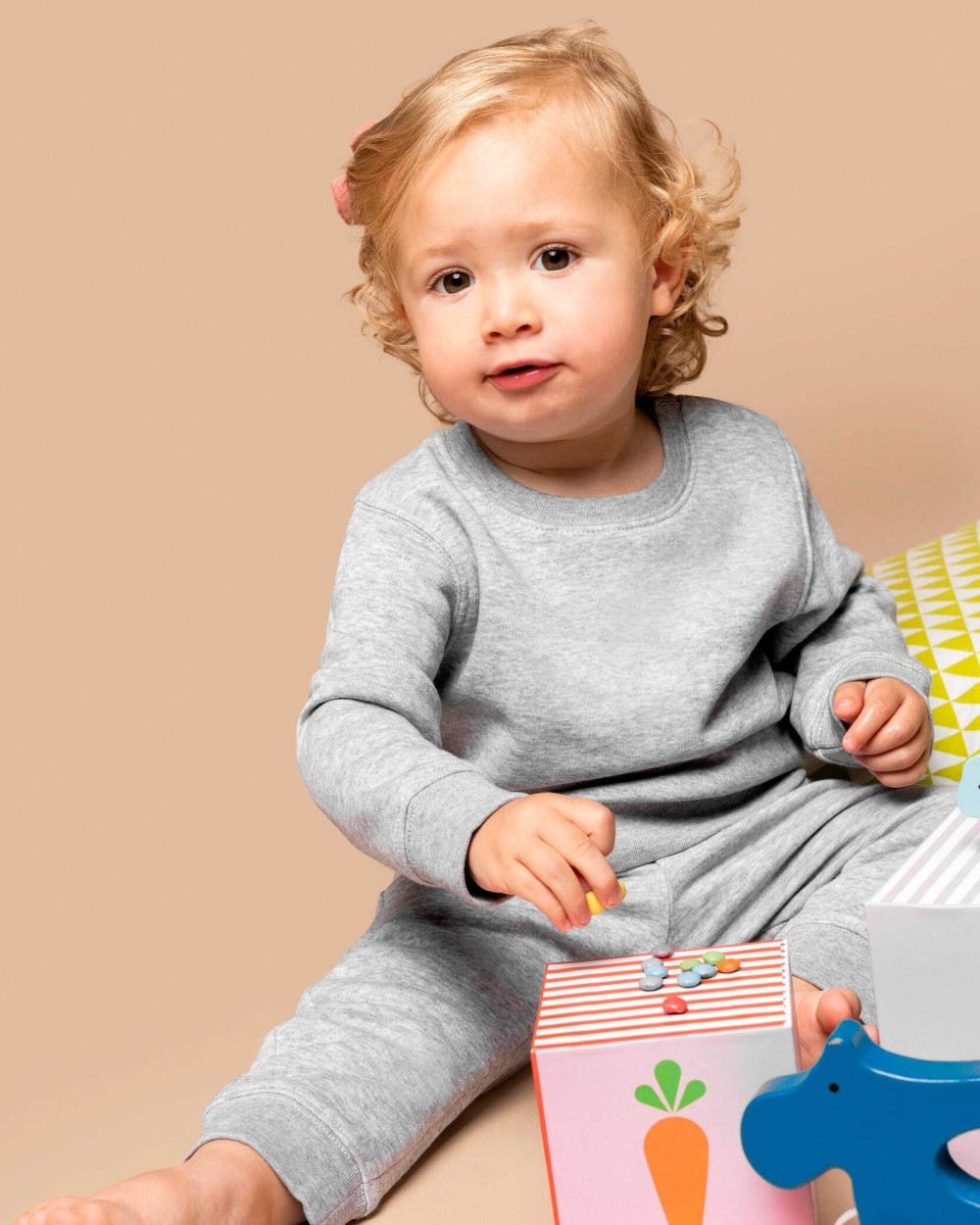 Broeken KARIBAN Ecologische fleece babybroek voor bedrukking &amp; borduring