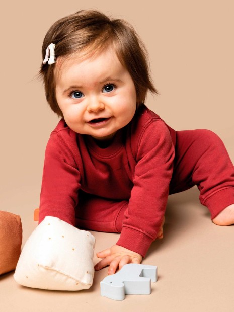 Pantalons à personnaliser KARIBAN Pantalon molleton écoresponsable bébé 