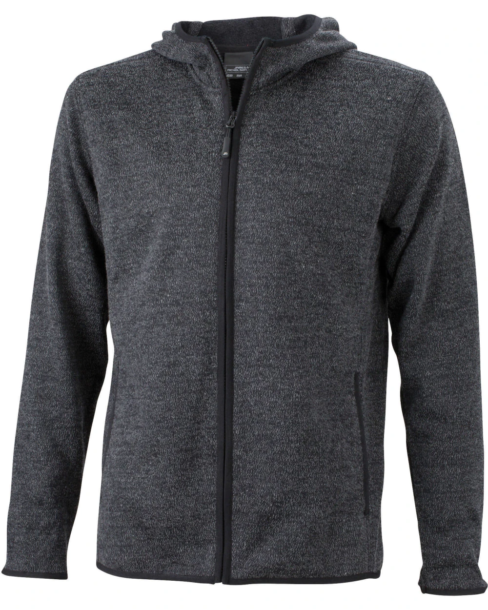 Sweaters & hoodies JAMES & NICHOLSON Men`s Knitted Fleece Hoody voor bedrukking &amp; borduring