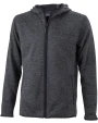 JAMES & NICHOLSON Men´s Knitted Fleece Hoody Sweatshirts personalisierbar