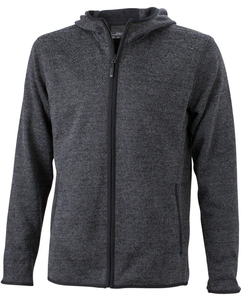 Sweaters & hoodies JAMES & NICHOLSON Men`s Knitted Fleece Hoody voor bedrukking &amp; borduring