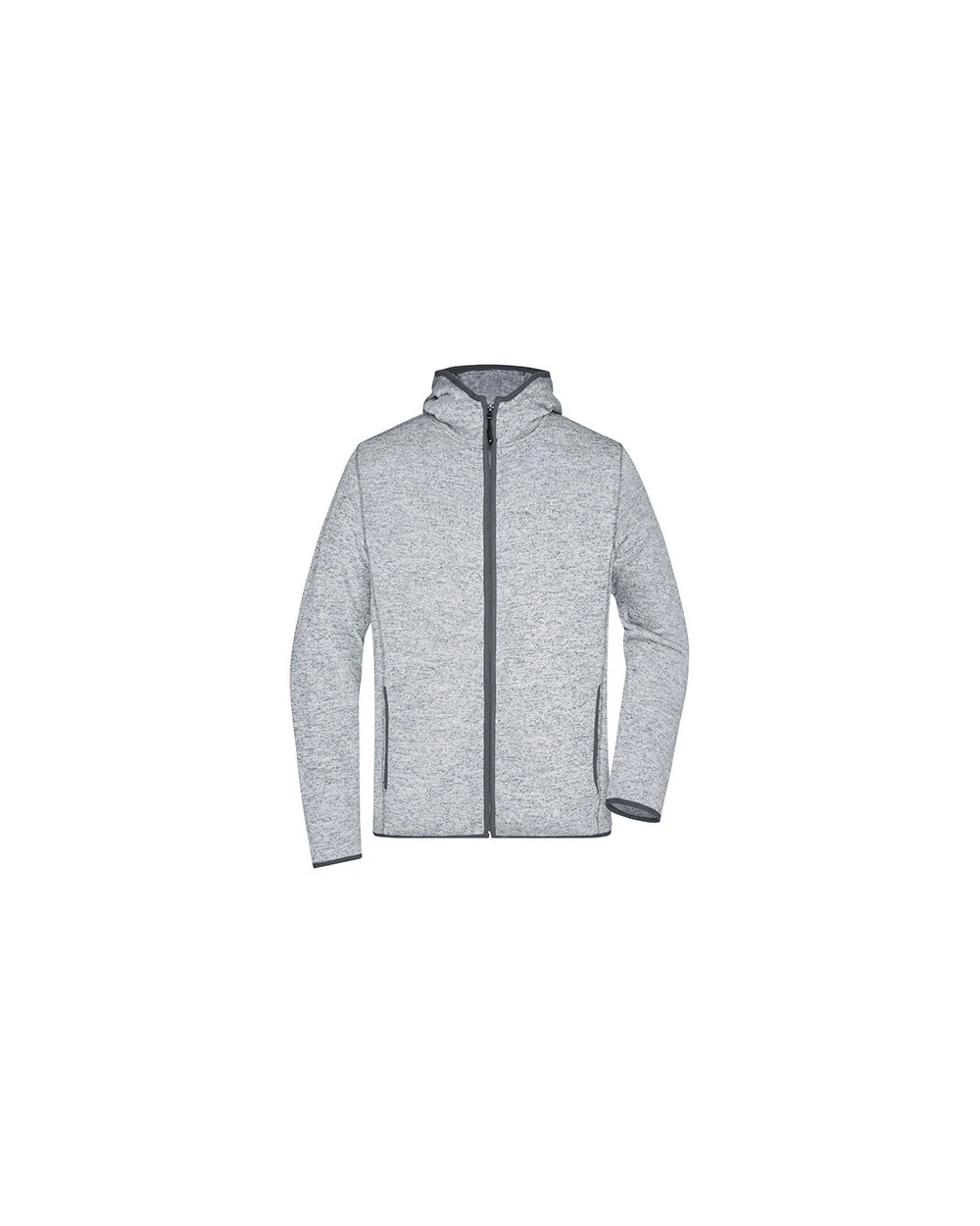 JAMES & NICHOLSON Men´s Knitted Fleece Hoody Sweatshirts personalisierbar