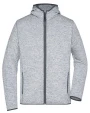 JAMES & NICHOLSON Men´s Knitted Fleece Hoody Sweatshirts personalisierbar