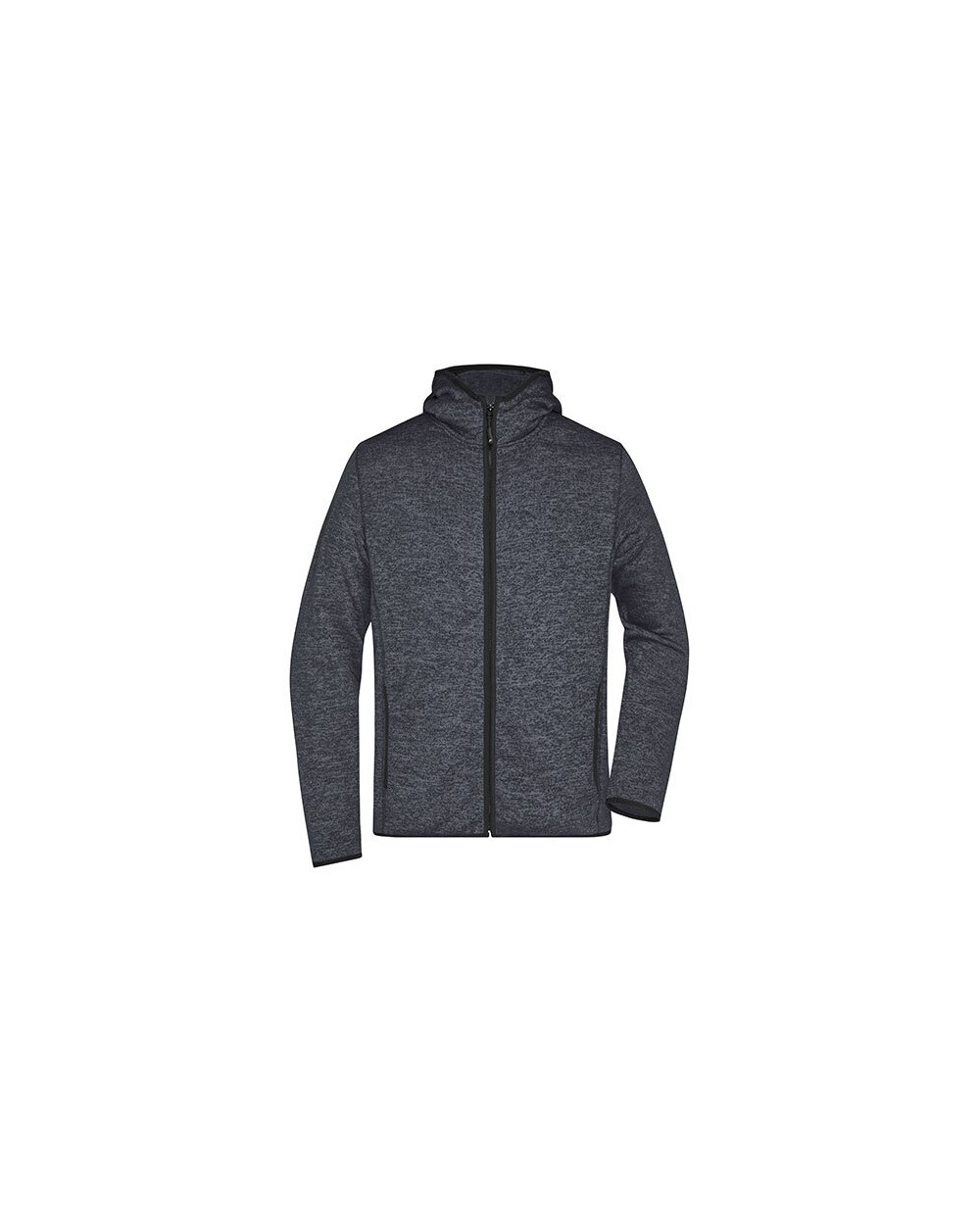 JAMES & NICHOLSON Men´s Knitted Fleece Hoody Sweatshirts personalisierbar