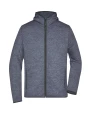 JAMES & NICHOLSON Men´s Knitted Fleece Hoody Sweatshirts personalisierbar