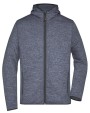 JAMES & NICHOLSON Men´s Knitted Fleece Hoody Sweatshirts personalisierbar