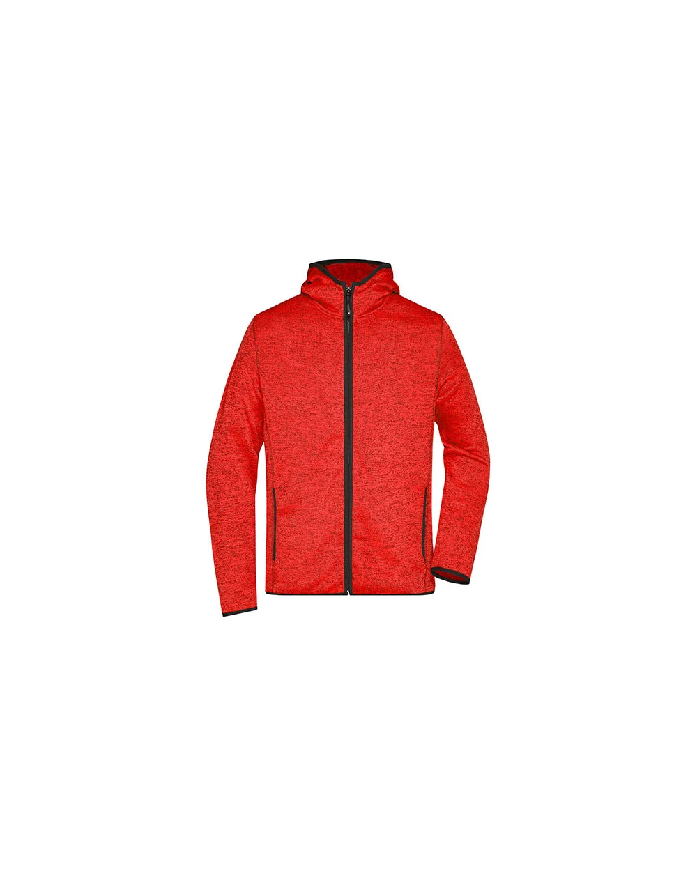 JAMES & NICHOLSON Men´s Knitted Fleece Hoody Sweatshirts personalisierbar
