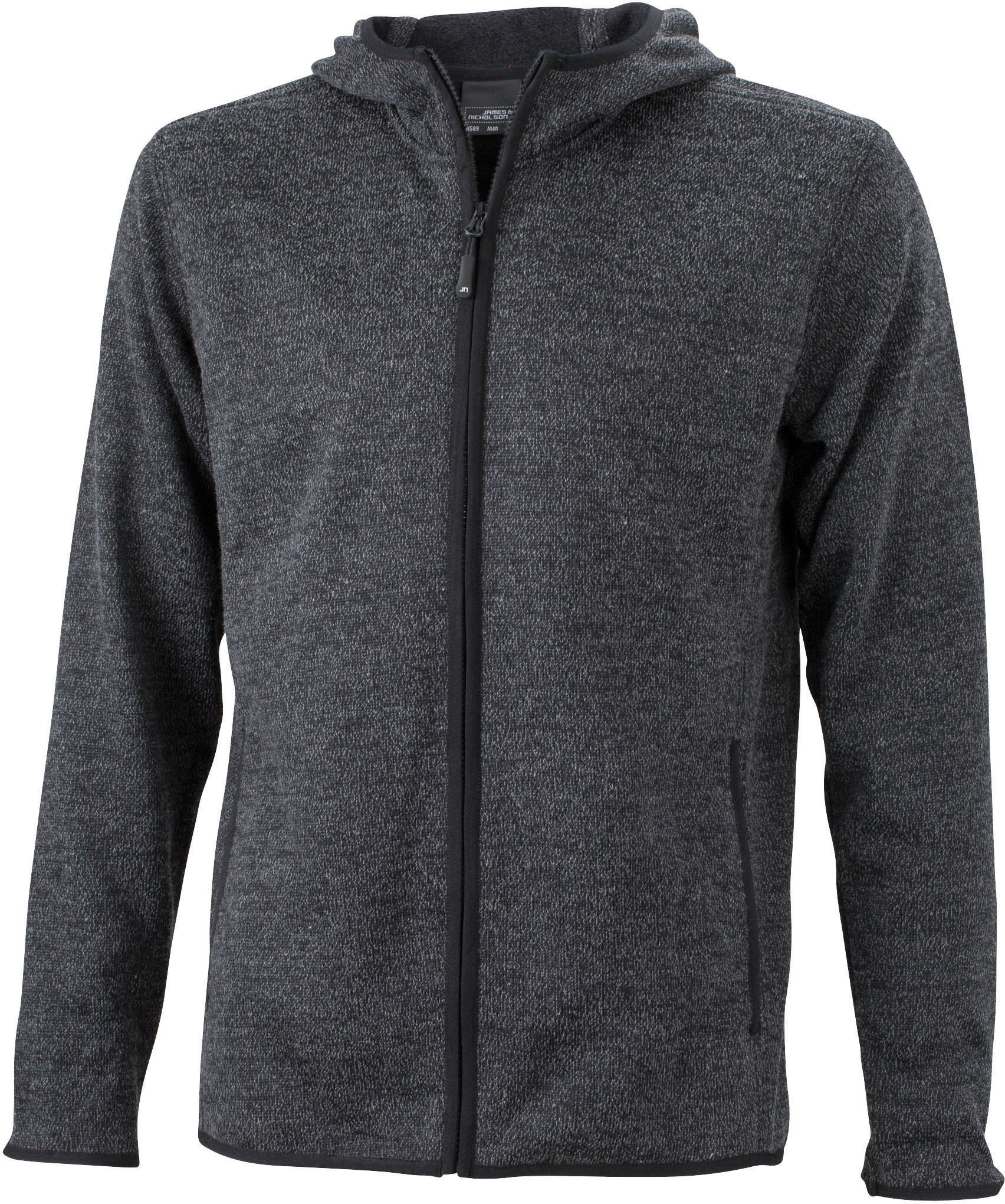 Sweaters & hoodies JAMES & NICHOLSON Men`s Knitted Fleece Hoody voor bedrukking &amp; borduring