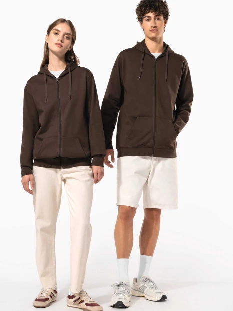 Sweat-shirts à personnaliser KARIBAN Sweat-shirt zippé capuche unisexe 