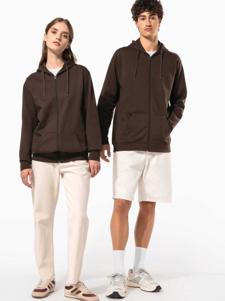 Sweat-shirts à personnaliser KARIBAN Sweat-shirt zippé capuche unisexe 