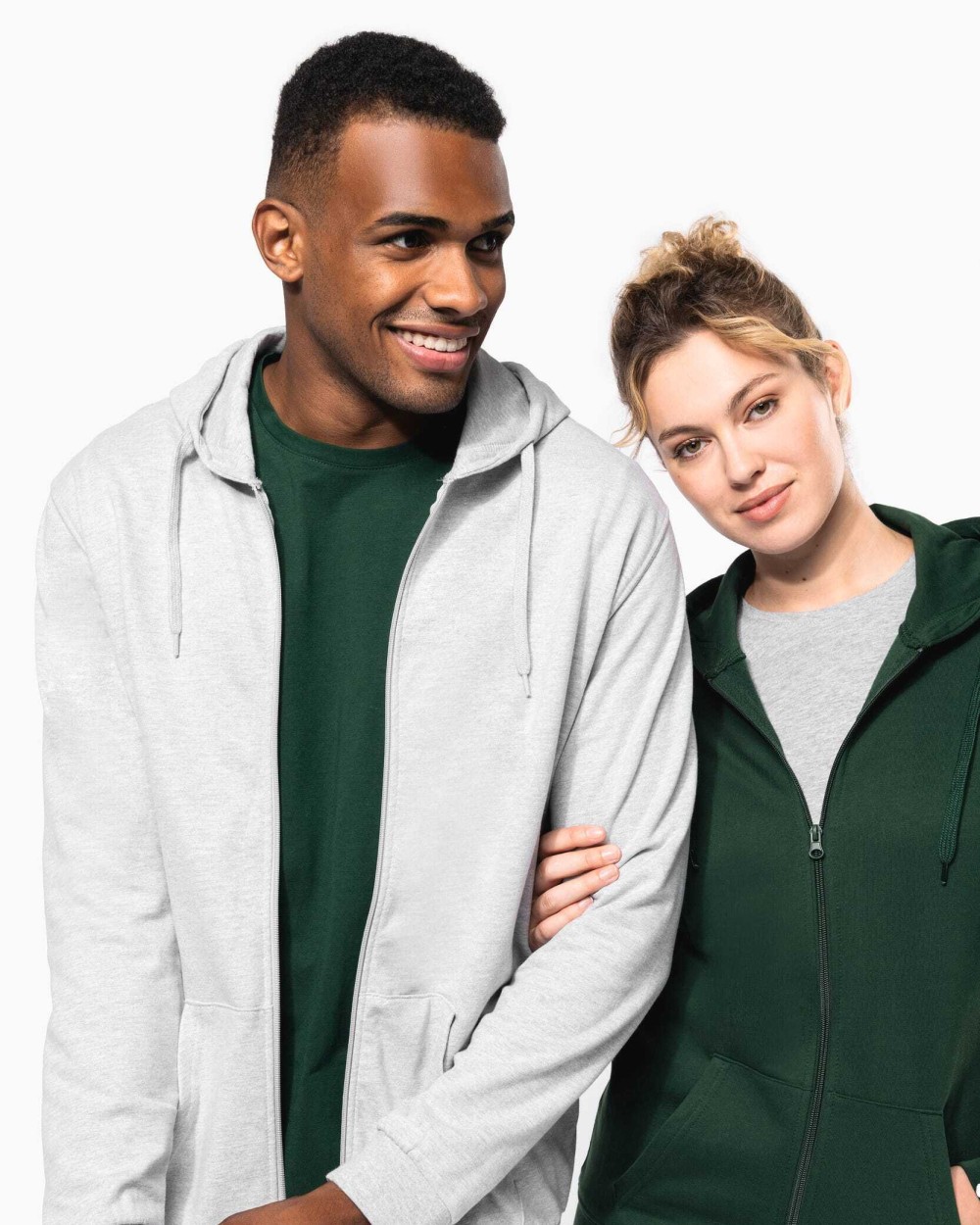 Sweat-shirts personnalisable KARIBAN Sweat-shirt zippé capuche unisexe