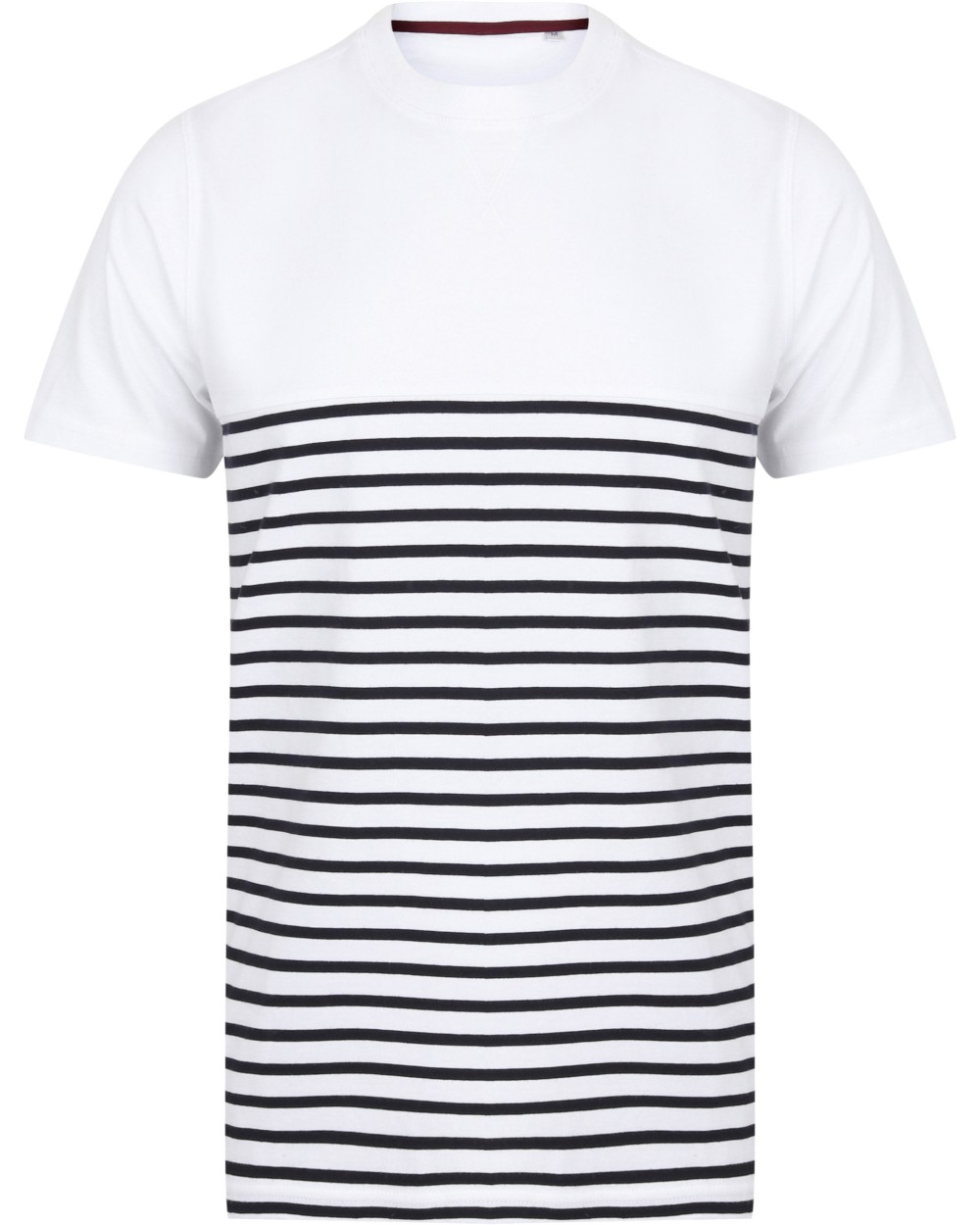 T-shirts FRONT ROW Short sleeved breton t-shirt voor bedrukking &amp; borduring