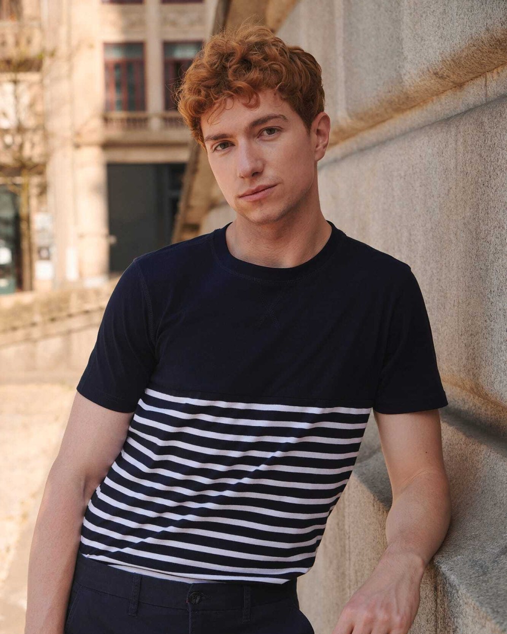 FRONT ROW Breton t-shirt, kurzärmelig T-Shirts personalisierbar