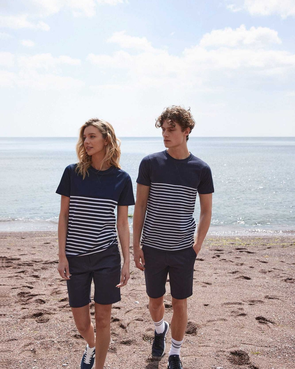 T-Shirts personnalisable FRONT ROW T-shirt breton à manches courtes