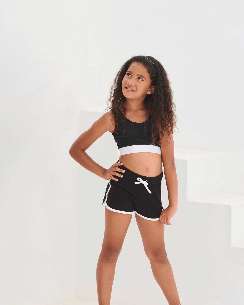 Bermuda's & Shorts SKINNIFIT Kids' retro short voor bedrukking &amp; borduring