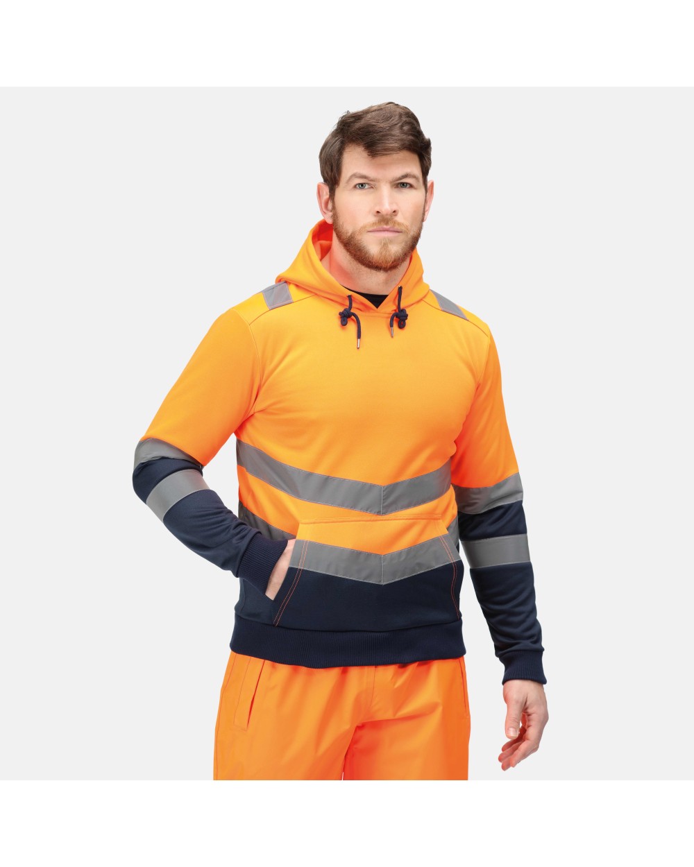 Sweaters & hoodies REGATTA Pro Hi-Vis O/H Hoody voor bedrukking &amp; borduring