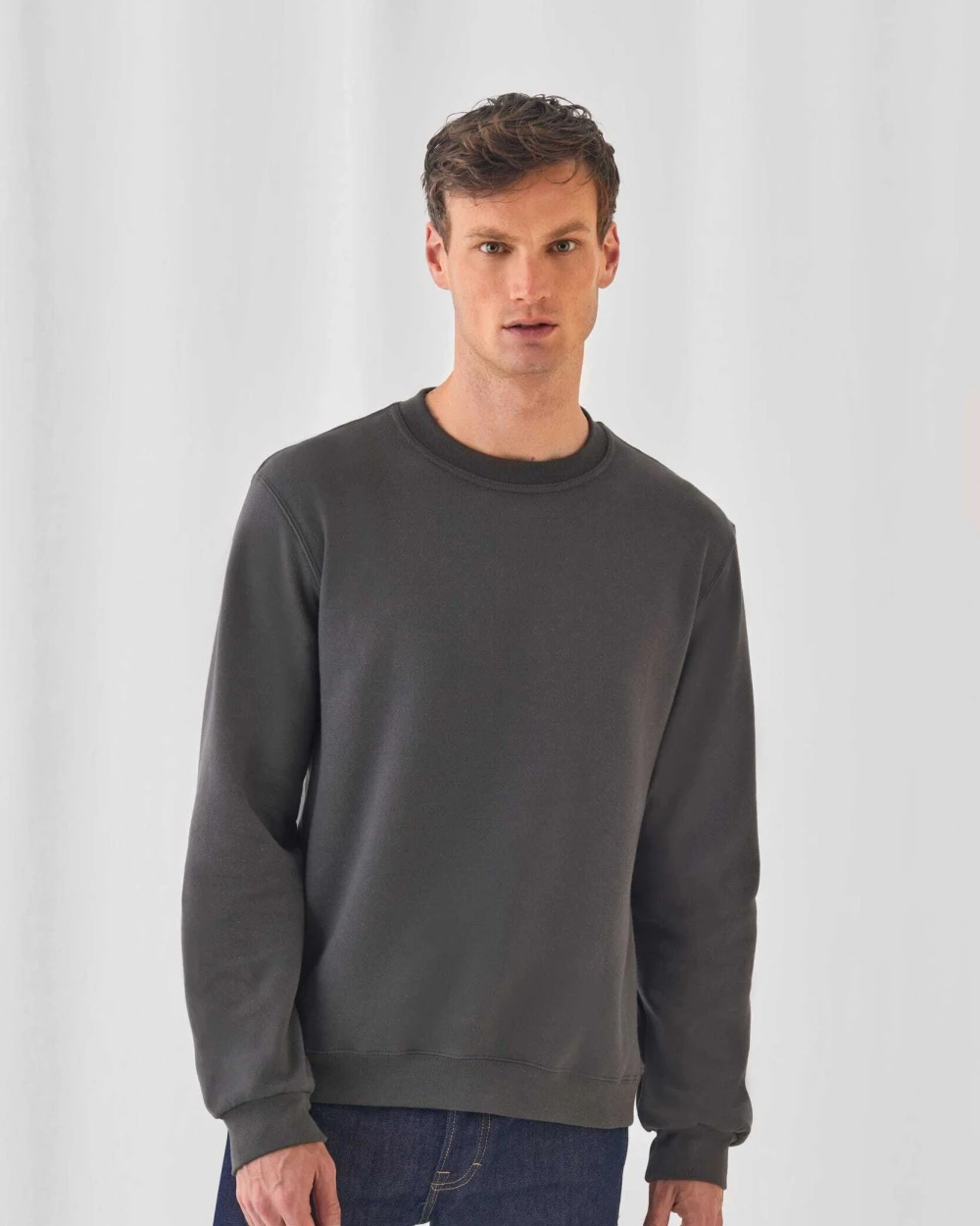Sweaters & hoodies B&C Id.002 Sweater ronde hals voor bedrukking &amp; borduring