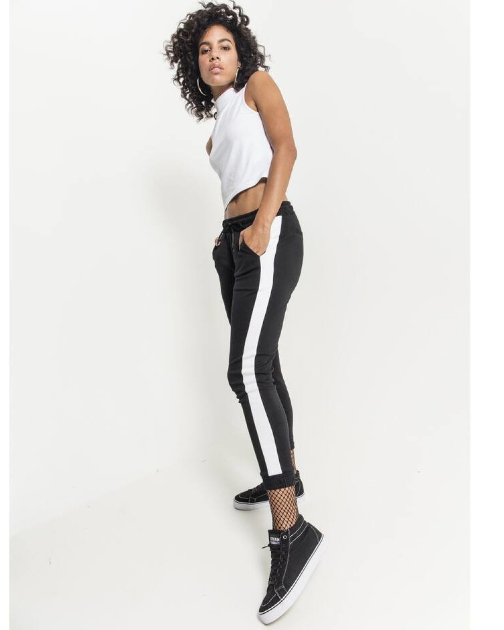 Broeken BUILD YOUR BRAND Ladies Interlock Jogpants voor bedrukking &amp; borduring