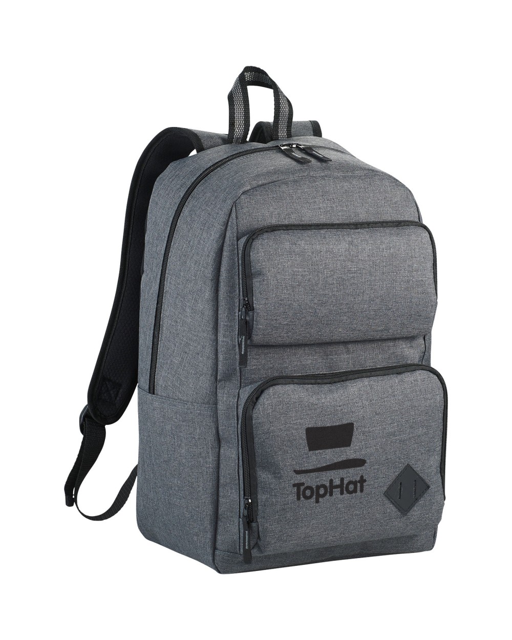 4DO Graphite Deluxe 15" Laptop-Rucksack 20L Taschen personalisierbar