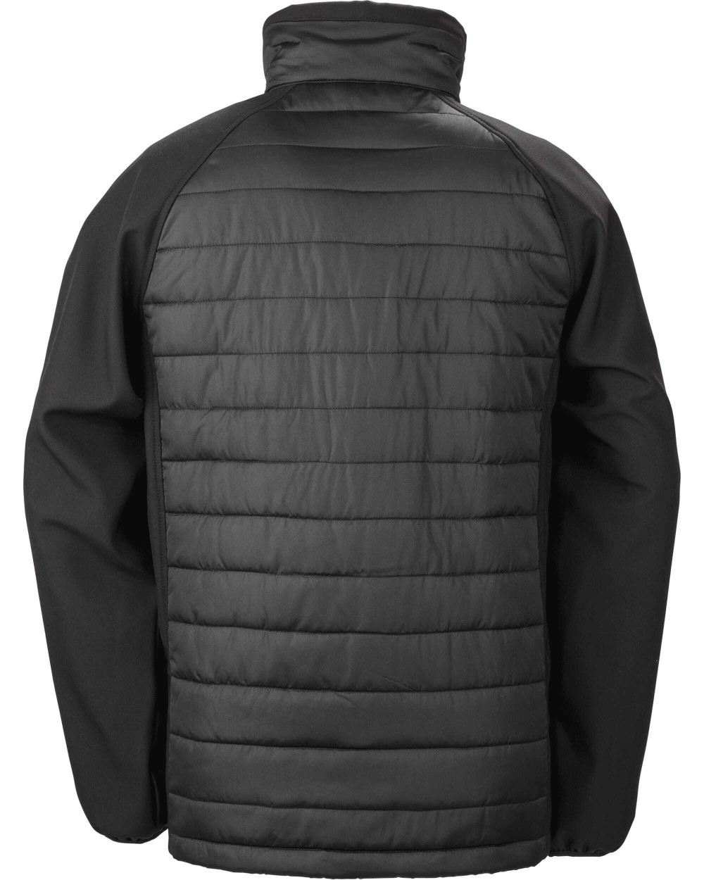 RESULT Black compass padded soft shell jacke Softshells personalisierbar