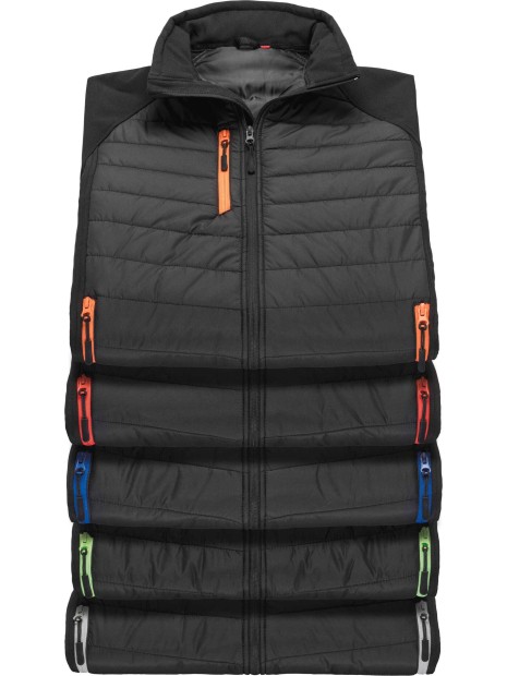 RESULT Veste softshell rembourrée black compass recyclée  personnalisable