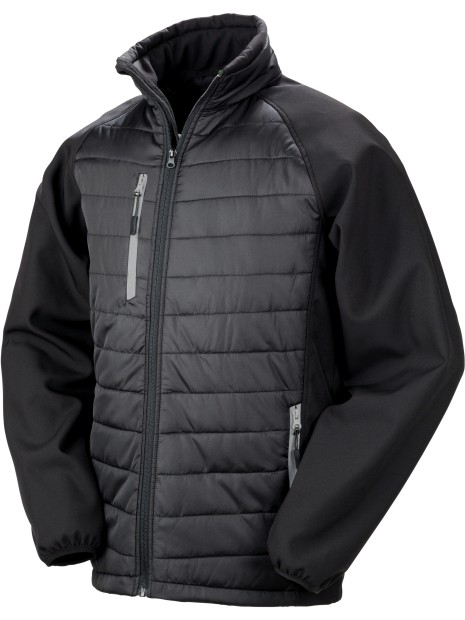 RESULT Veste softshell rembourrée black compass recyclée /api/colors/192401e6-843d-4606-986e-1cec5171342e personnalisable