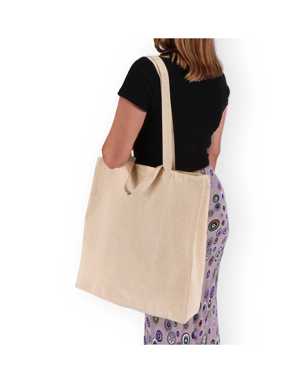 Tote bags personnalisable 4DO Sac fourre-tout en coton OEKO-TEX® 38 x 10 x 42cm 140g/m².