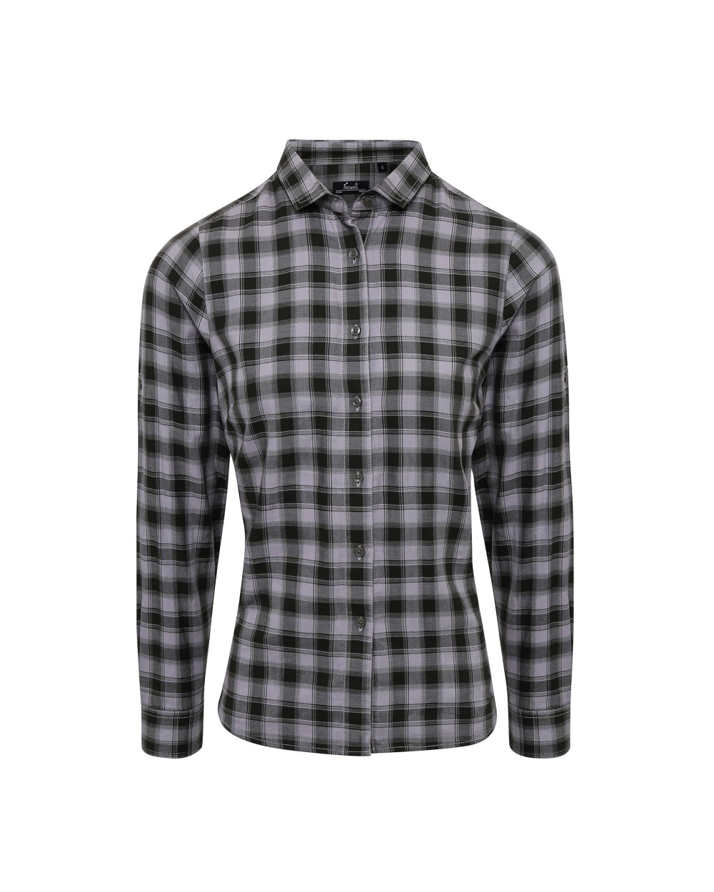 Chemises personnalisable PREMIER Ladies Mulligan Check Cotton Long Sleeve Shirt