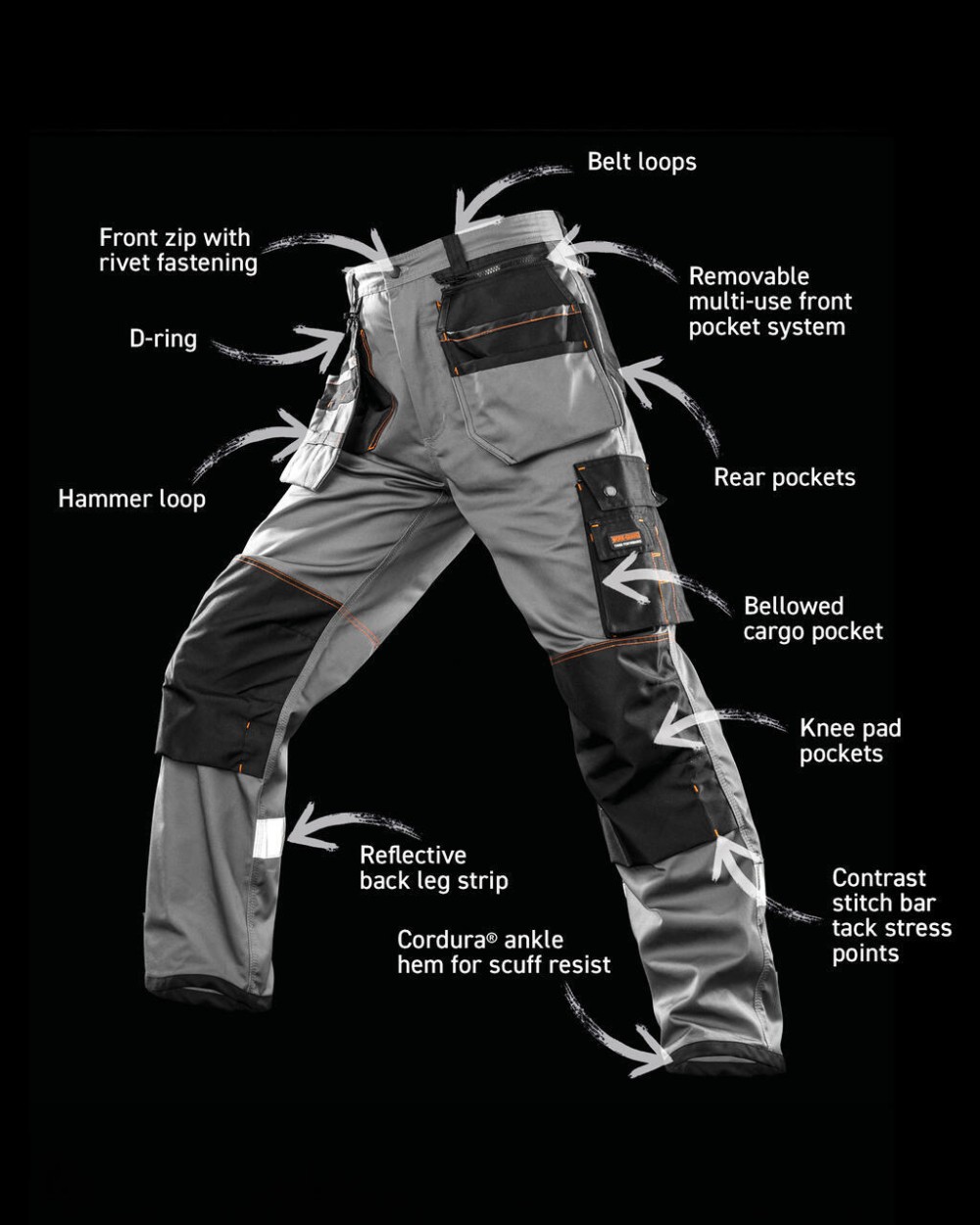 Pantalons personnalisable RESULT X-OVER Heavy Trouser