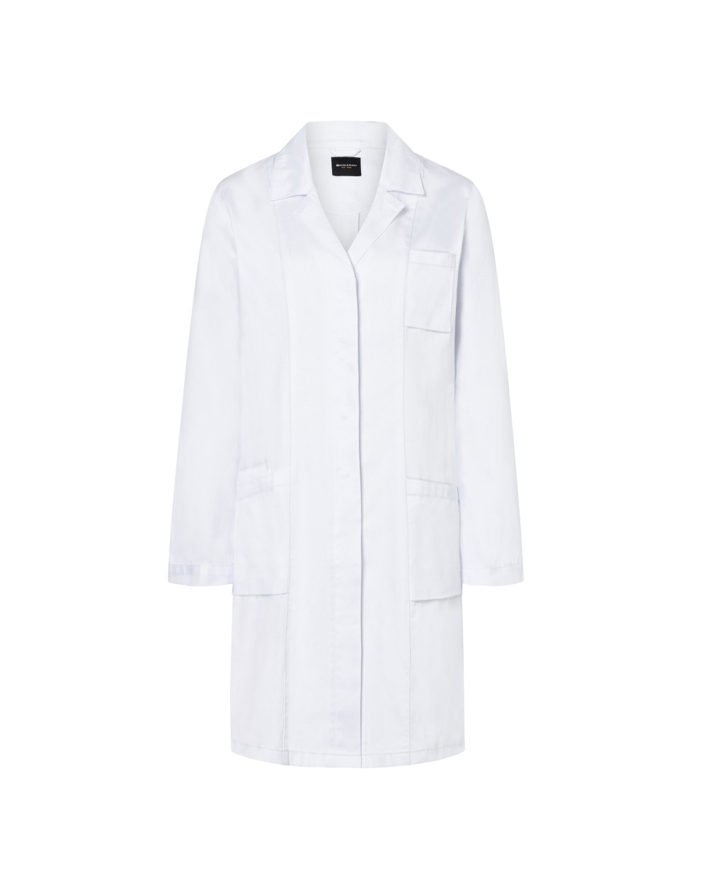 KARLOWSKY LADIES' MEDICAL AND LAB COAT WITH LABEL COLLAR AND CONCEALED BUTTON PLACKET Hemden personalisierbar